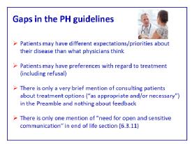 Comments on the guidelines from Patients - P. Ferrari